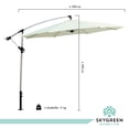 thumbnail image 3 of Sombrilla Para Jardin Exterior Plegable 3mts Con Inclinacion beige 1 Sky Green DS-S2, 3 of 8
