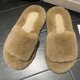 thumbnail image 3 of Zapatillas Calientes Zapatillas de felpa acogedoras con punta abierta para mujer Suministros para el hogar de espuma viscoelástica (marrón oscuro 40), 3 of 8