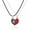 black+redcombination, variant on EIGTHTAIL 2Pcs Couples Necklace Matching Necklace for Couples Alloy Magnetic Heart Shape Pendant Necklaces Meaning that You‘re Eternal Love Between Each Other Silver + Silver Combinati
