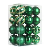 24PCS Large Christmas Balls Ornaments,80mm/3.15 in Shatterproof Plastic Decorative Xmas Tree Ornaments, Assorted Christmas Ball Ornaments for Wedding Mothers Day Party Decorations