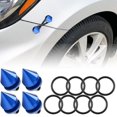 thumbnail image 1 of Rolling Gears JDM Bumper Quick Release Front Rear Bumper Fasteners, Spike 4 Piece (Blue), 8 x O-Ring, 1 of 4