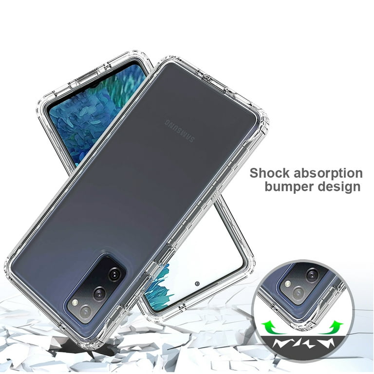 Samsung Galaxy S20 FE 5G Case, Rosebono Full-Body Rugged Ultra Transparency  Hybrid Protective Case With Built-in Screen Protector Samsung Galaxy S20