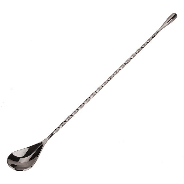 Cuillère de Bar, 1 Pce Cuillère de Mélange en Acier Inoxydable pour Cocktail Performance Fiable