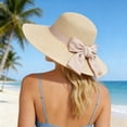 thumbnail image 2 of SUYIDA Women's Summer Sun Hat with Wide Brim Breathable Straw Design for Outdoor Beach Wear, 2 of 4