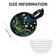 thumbnail image 5 of Starry Plants 2Pcs PU Leather Round Luggage Tags with Privacy Cover and Name ID Tag for Suitcase, Handbags, Backpacks, School Bags, 5 of 6