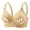 001 Beige, variant on Dagegui Women's Bras 3X Plus Size Bras for Women No Underwire Push Up Bra Adjustable Strap Full Coverage Soft Comfort Bralettes Beige