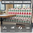 thumbnail image 4 of FOR U DESIGNS Christmas Tree Pattern RV Dinette Cushion Covers Wear-Resistan Camper Cushion Slipcover Comfortable Loveseat Sofa Chair Cover 1 Backrest Covers and 1 Bench Covers, 4 of 7