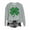 Gray, variant on St Patricks Day Outfits for Women Crew Neck Long Sleeve Pullover Tops Irish Shamrock Green Print Sweatshirt Festival Shirts