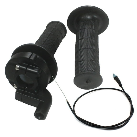 Left & Right Handle Bar W/ Throttle Tube & 50" Grip Cable Kit  for Lifan 100cc 125cc 150cc 200cc Dirt Pit Bike