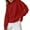 Red, variant on Plus Size Tops for Women Plush Winter Pullover Turtleneck Thermal Warm Comfy Basic Shirts Blouse