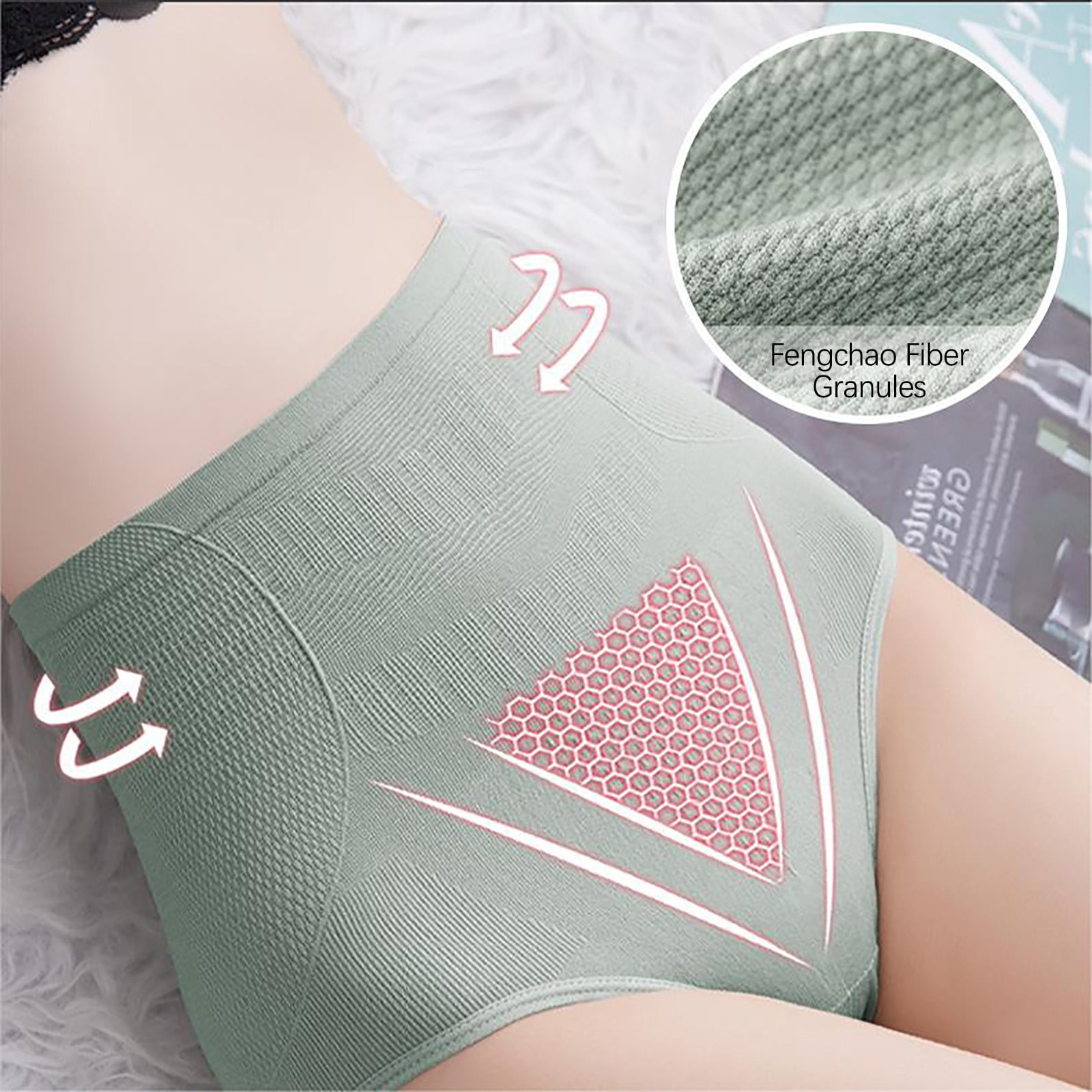 Mrat Seamless Briefs No Show Briefs for Women Ladies Comfortable Solid  Color Large Size High Waist Warm Belly Hip Lift Thin Waist Panties Underwear  Female Soft Comfortable Panty 