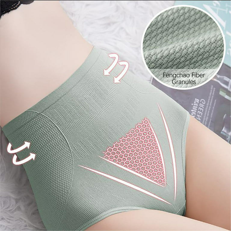Mrat Seamless Panties Soft Comfy Panty Ladies Women's Thin Mid Waist  Postpartum Briefs Waist Closing Hip Lifting Mesh Breathable Pure Cotton  Underwear Colorful Brief for Women 