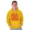 thumbnail image 5 of 4 out of 3 Struggle Math Nerd Humor Hoodie Sweatshirt Women Men Brisco Brands 2X, 5 of 6