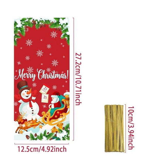 Bolsas de dulces navideñas, bolsa de regalo de Papá Noel, adornos navideños, Navidad Kerst Natal Noel, decoración de mesa de Navidad, regalos de Año Nuevo 2023