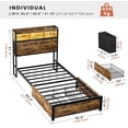 thumbnail image 2 of Base Cama Individual con 2 cajones, 2 of 8