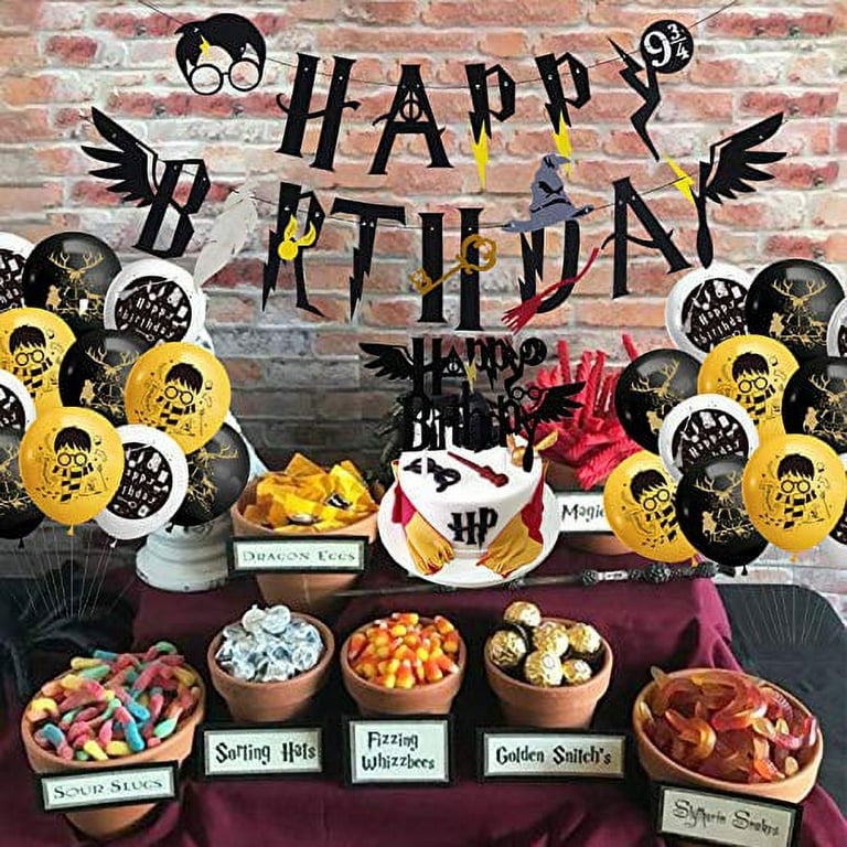 Harry Potter Happy Birthday banner, , Party Supplies/ Decor/ CAN BE  CUSTOMIZED!