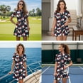 thumbnail image 2 of Binienty Horse Floral Couple Golf Clothing Set Athletic Tropical Quarter Zip His and Hers Matching Golf Outfit for Couple Comfortable Dry-Fit Golf Course Wear for Women and Men, 2 of 7