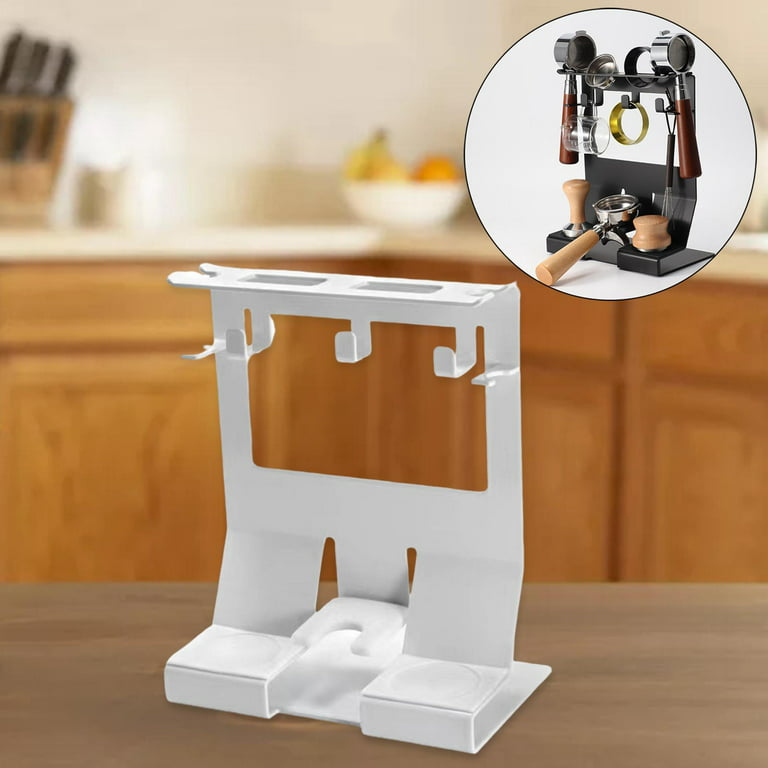 Coffee Weighing Stand Anti Slip Espresso Machine Scale Rod Protection  Coffee Scale Rack for Espresso Machine Accessories Coffee Extraction White  