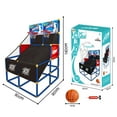 thumbnail image 3 of Kids Basketball Game, Basketball Arcade Game for 2 Players with 4 Balls & Inflation Pump, Indoor Outdoor Sport Play Basketball Toy Set for Home, 3 of 5