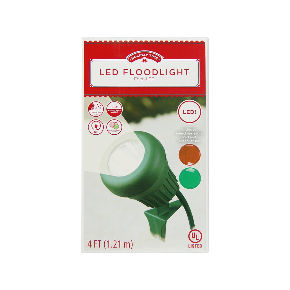 Holiday Time Christmas Decor LED Floodlight, White