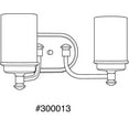 thumbnail image 3 of Glide Collection Two-Light Rubbed Bronze Etched Opal Glass Coastal Bath Vanity Light, 3 of 4