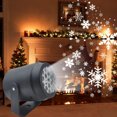thumbnail image 6 of Horivan 1 Pcs Christmas Projector Light with 16 Snowflake Patterns, Rotating Holiday Ambiance Stage Light for Home Decor, Outdoor Christmas Decoration, Party Projector Lighting, 6 of 6