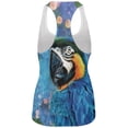 thumbnail image 2 of Exotic Blue Gold Macaw All Over Womens Work Out Tank Top, 2 of 2