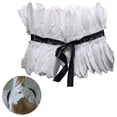 thumbnail image 3 of s s encogimiento de hombros capas cuello de s envoltura hombro envoltura cabo alas de para disfraces de blanco Macarena capa tipo chal con plumas, 3 of 8