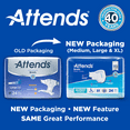 thumbnail image 2 of Attends Adult Contoured Incontinence Brief Heavy Absorbency, Medium, 96 Count, 2 of 12