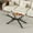 Transparent#1, variant on Modern Dining Tables, 39.37" Rectangle Black Glass Coffee Table,Stylish Design with Black Metal Legs, Coffee Table for Living Room, Black Dining Tables,Tempered Glass Large Dining Tables