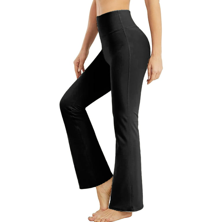CAMBIVO Ladies Stretch Bootleg Trousers, Bootcut Yoga Pants for