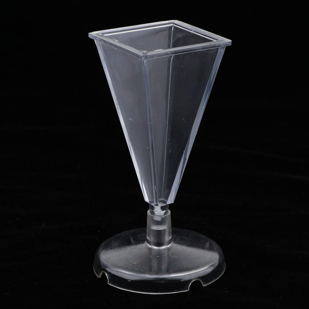 GUOOL 1 Set Pyramid Shape Candle Mould + 500g Soy Wax + 10pcs Dried Flower Candle Making Kit