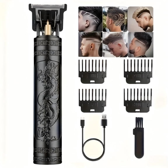 Hair Trimming Vintage Electric Hairdresser Barber Professional Men'S Razor Rechargeable Haircut Trimmer Men'S Dragon Mini Easy to Use