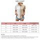 thumbnail image 4 of Camisa de manga corta con franjas de diferente Color para mujer, blusa holgada con cuello vuelto y bloques de Color con una sola botonadura, 4 of 5