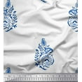 thumbnail image 1 of Soimoi Georgette Viscose Fabric Leaves,Floral & Paisley Block Printed Fabric 1 Yard 42 Inch Wide, 1 of 3