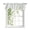 White, variant on Red Strawberry Tie Up Valances Curtain, Modern Ruby Red Berry Fruit Adjustable Rod Pocket Window Treatment Short Tie Up Curtains Valances for Kitchen Living Room Bathroom 42x12 Inches