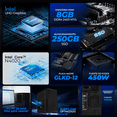 thumbnail image 3 of Computadora Escritorio Completa Xtreme PC Gaming Intel Celeron N4020 8GB SSD 250GB Monitor 21.5 75Hz WIFI Black juegos casuales, trabajo y estudio, 3 of 6