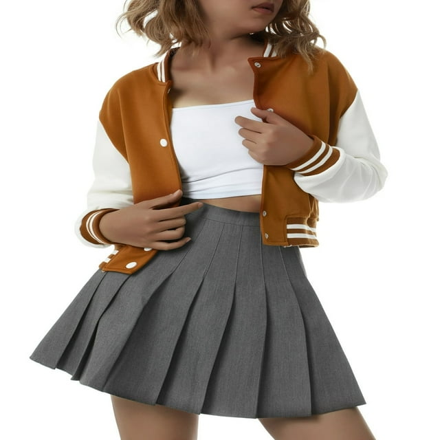 Veste de Baseball Universitaire à Manches Longues pour Femmes, Maillots Décontractés, Uniforme Bomber, Veste de Piste