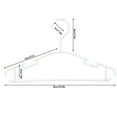 Willstar 10Pcs Children's Plastic Coat Hangers Non Slip Shoulder