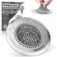 thumbnail image 1 of Revolutionary Sink Strainer/Patented Reversible Chain Mesh, Effortless Cleaning & Debris Catcher, Large Capacity, No Clog, 304 Stainless Steel & Rust-, 1 of 4