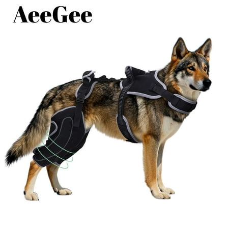 AeeGee Dog Knee Brace,Ideal for ACL Rupture & Knee Dislocation,Features Exclusive Harness,Anti - Slip Design.Supports Hind Leg Joints,Relieves Pain,and Aids Recovery