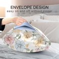 thumbnail image 4 of Yayeee Pillowcase Standard Size Set of 2 Satin Wrinkle Resistant Envelope Pillow Case, Pastel Floral Pattern, 4 of 8