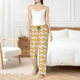 thumbnail image 4 of Fotbe Ducks And Pink Heart Pantalones de Pijama para Mujer, Pantalones de Dormir, Pantalones Pj con Cordón y Bolsillos-Medium, 4 of 6
