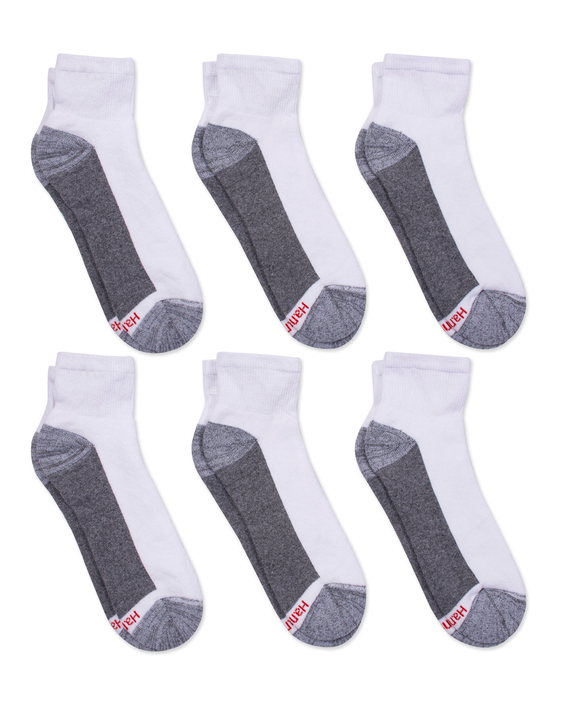 Hanes Men's Max Cushion Ankle Socks, 6-Pack, Multicolor photo 3