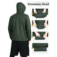 thumbnail image 6 of Off Road Ventures Mens Waterproof Rain Jacket Hood Packable Windbreaker Lightweight Raincoat for Outdoor Golf Hiking, 6 of 7