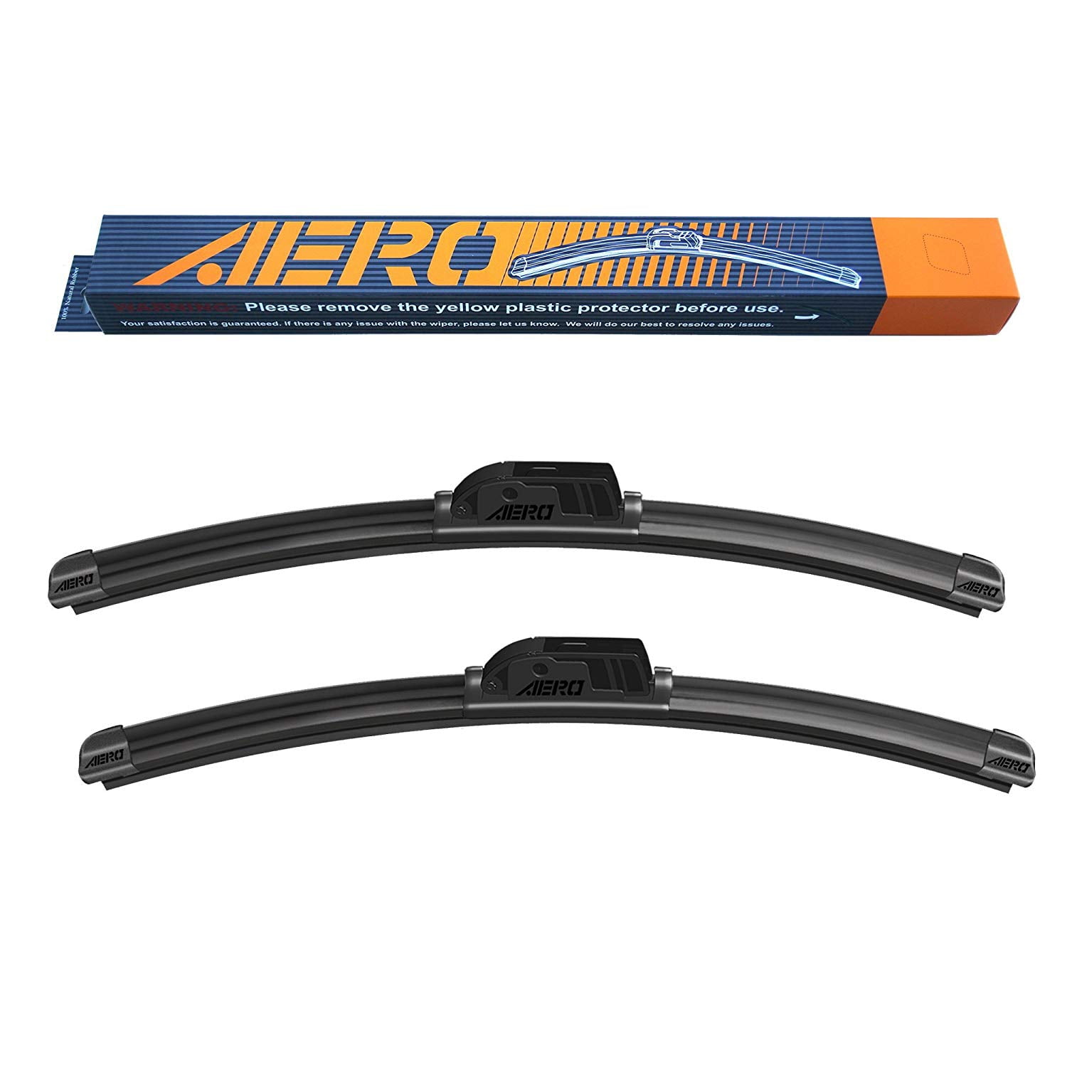 Top Lock Set of 2 22/22 2 wipers Factory Replacement for 2014-2018 Chevrolet Silverado GMC Sierra Original Equipment Replacement Front Wiper Blades 