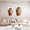 thumbnail image 4 of Elephant Stock Sprinkles On Ice Cream Wall Art - Vertical Multi Panel Canvas - Cafe & Restaurant Wall Decor - Food And Drink Multi Panel - Beige And Brown Decor - 32" x 50", 4 of 8