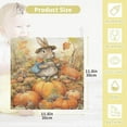 thumbnail image 2 of SKYSONIC 3 PCS Autumn Rabbit Pumpkins Baby Muslin Washcloths, Thanksgiving Fall Harvest Face Towel Burp Cloths Ultra Soft Absorbent Cotton Bath Wipes Towels for Newborn Boys Girls, 2 of 7