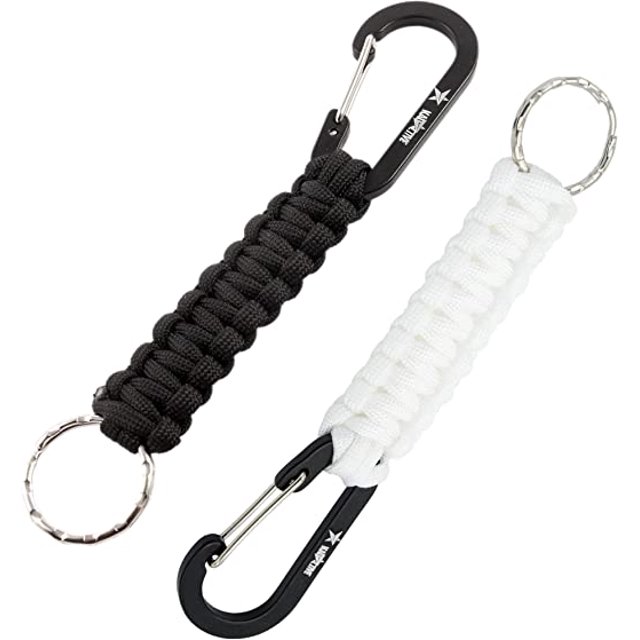 Brazalete con llave de Paracord con brazalete con llave de 2 piezas para mochileros, supervivencia, campamento. Paracord Keystone Hombre JAMW Sencillez