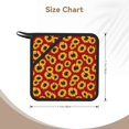 thumbnail image 3 of Rocae Sunflowers On Red for Square Silicone Anti-scalding Mat Trivet Hot Pads for Kitchen Counter, Silicone Trivets for Hot Pots and Pans, 3 of 8